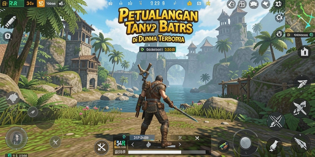 Tampilan gameplay menarik dengan pemandangan alam yang menakjubkan.