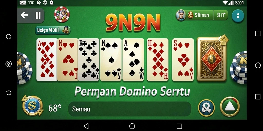 Tampilan gameplay Domino yang menarik dan interaktif.