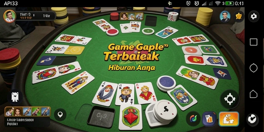 Tangkapan layar permainan Gaple API33 yang seru dan interaktif.