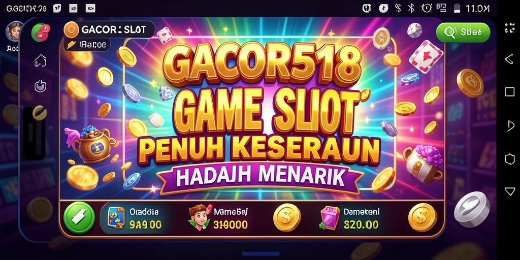 Tampilan gameplay GACOR518 yang menakjubkan dalam genre Slot.