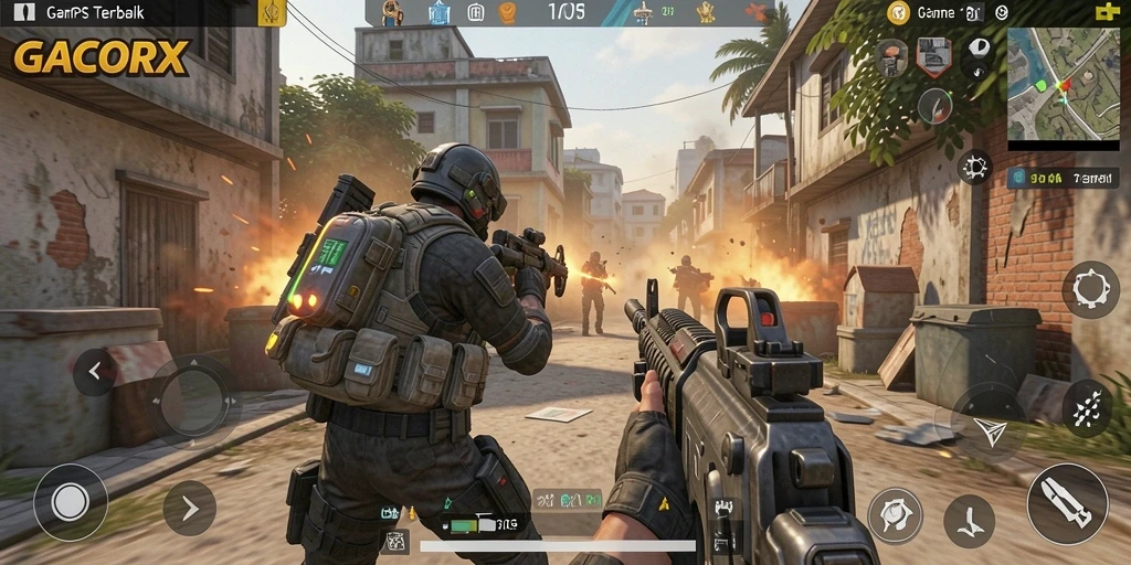 Gameplay intens GACORX yang mendebarkan dan menantang.