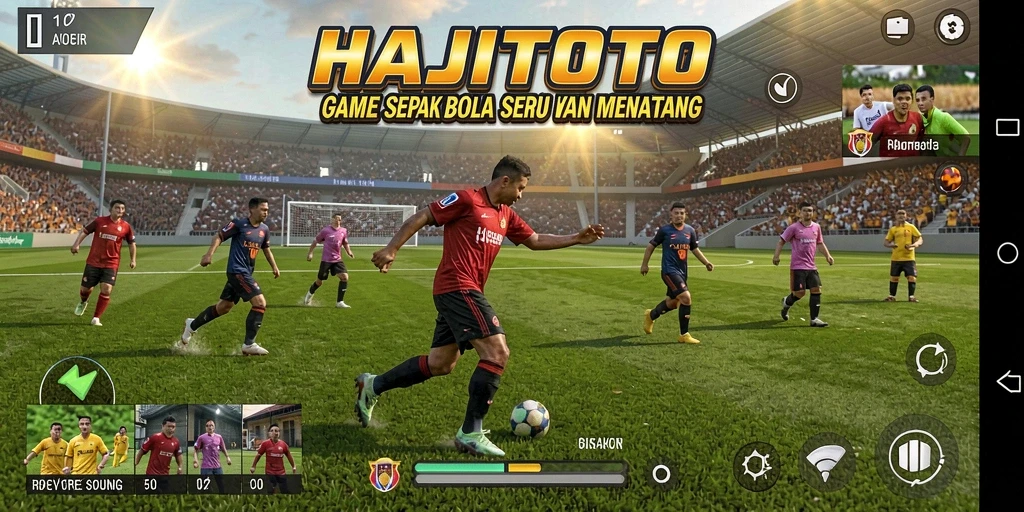 Gameplay HAJITOTO yang menegangkan dan realistis dalam sepak bola.