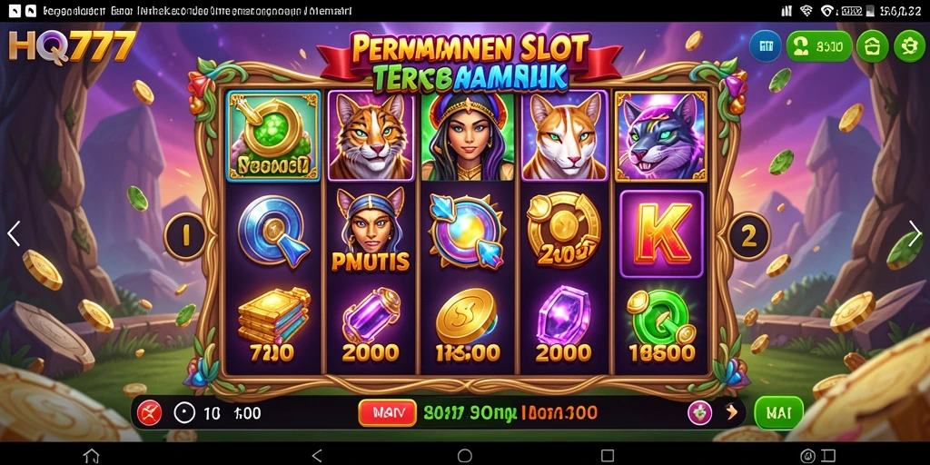 Tampilan menarik dari gameplay Slot HQ777.