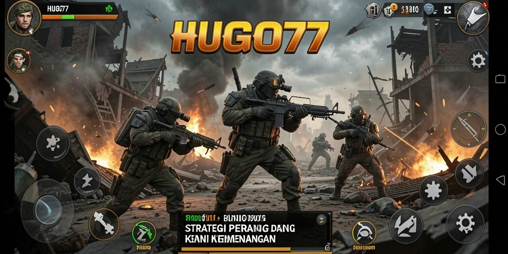 Tampilan gameplay HUGO77 yang mendebarkan dan strategis.