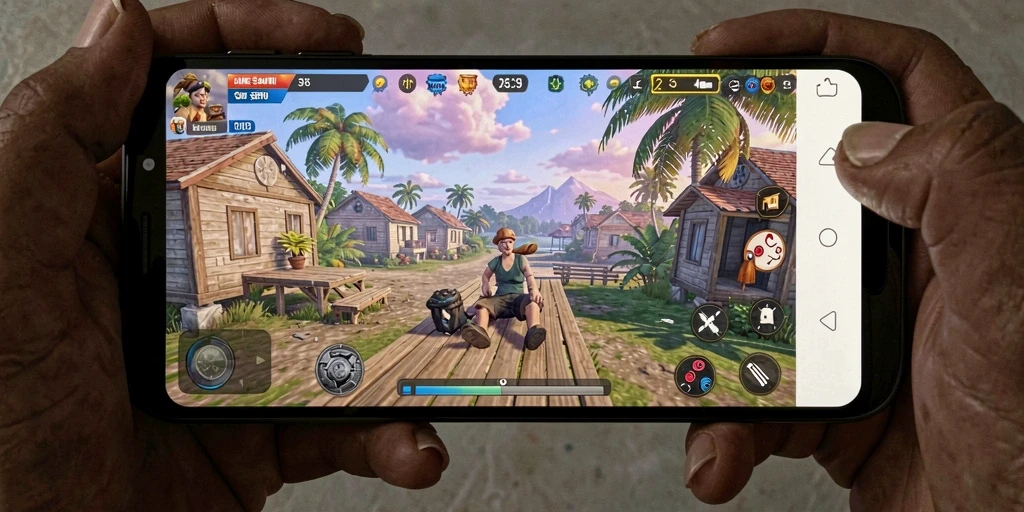 Tangkapan layar utama ID098 dengan gameplay santai yang menarik.