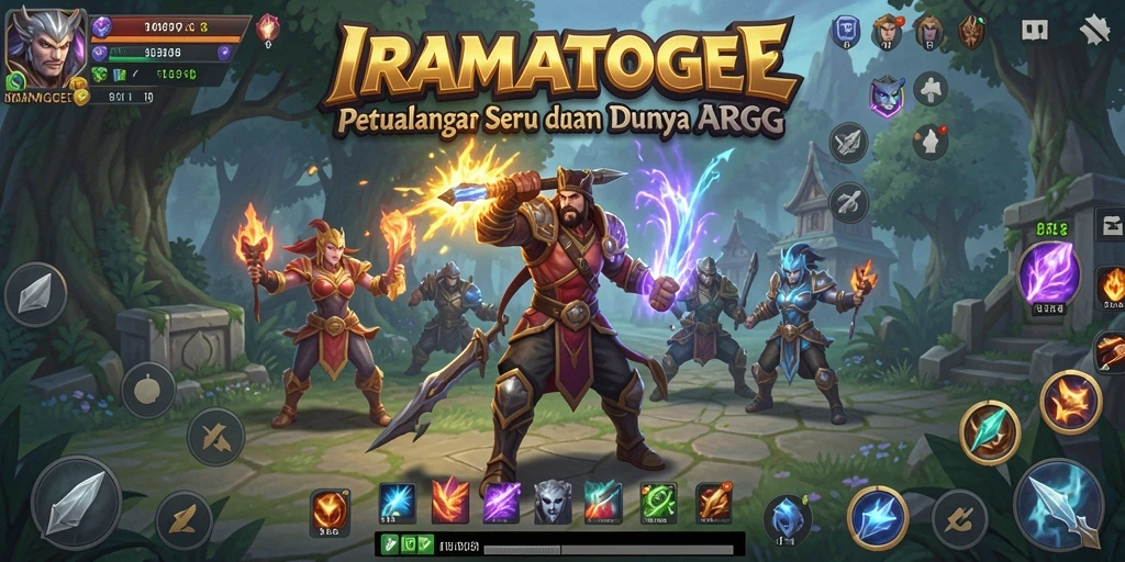 Tampilan gameplay ARPG yang menarik di IRAMATOGEL.