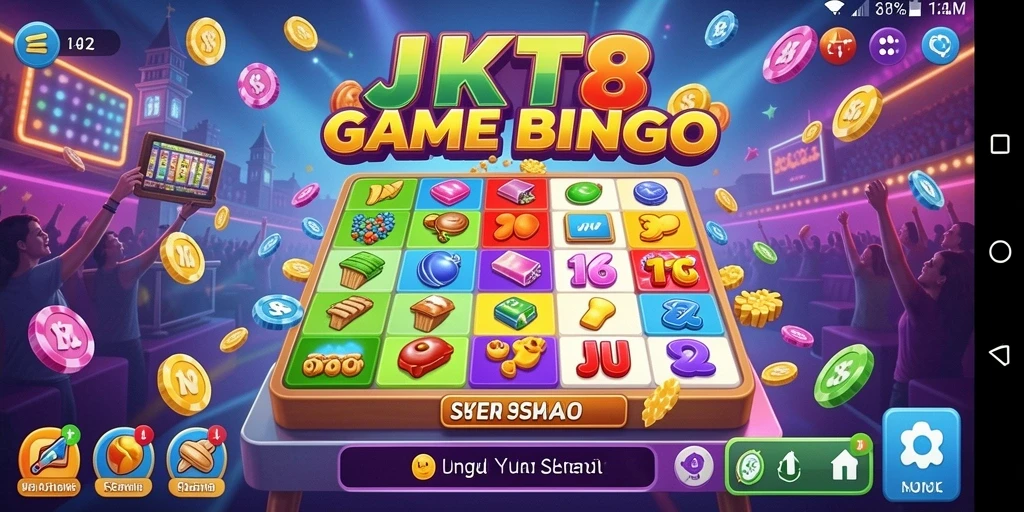 Tampilan gameplay seru dari game Bingo JKT8.