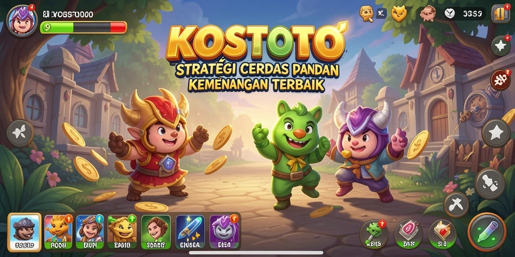 Tampilan gameplay KOSTOTO yang menegangkan dan penuh taktik.