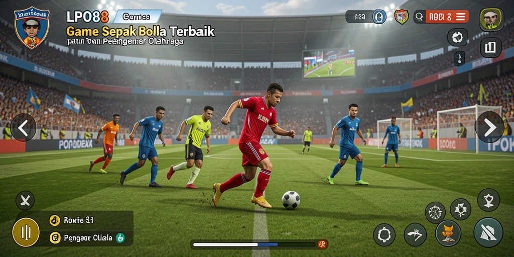 Gameplay LPO88 dengan aksi sepak bola yang seru dan menegangkan.