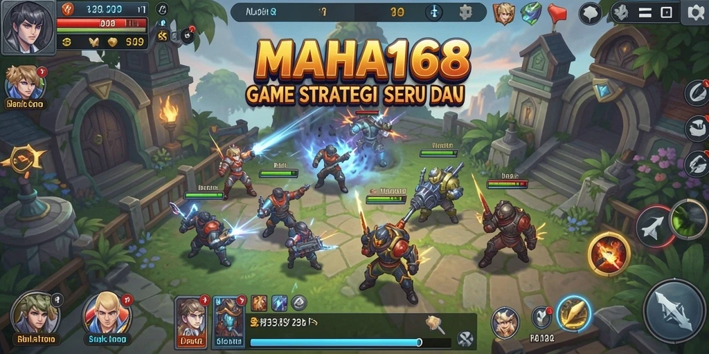 Tampilan gameplay seru dalam MAHA168 yang menantang.