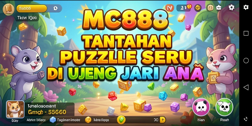 Tampilan gameplay MC888 dengan berbagai teka-teki menarik.