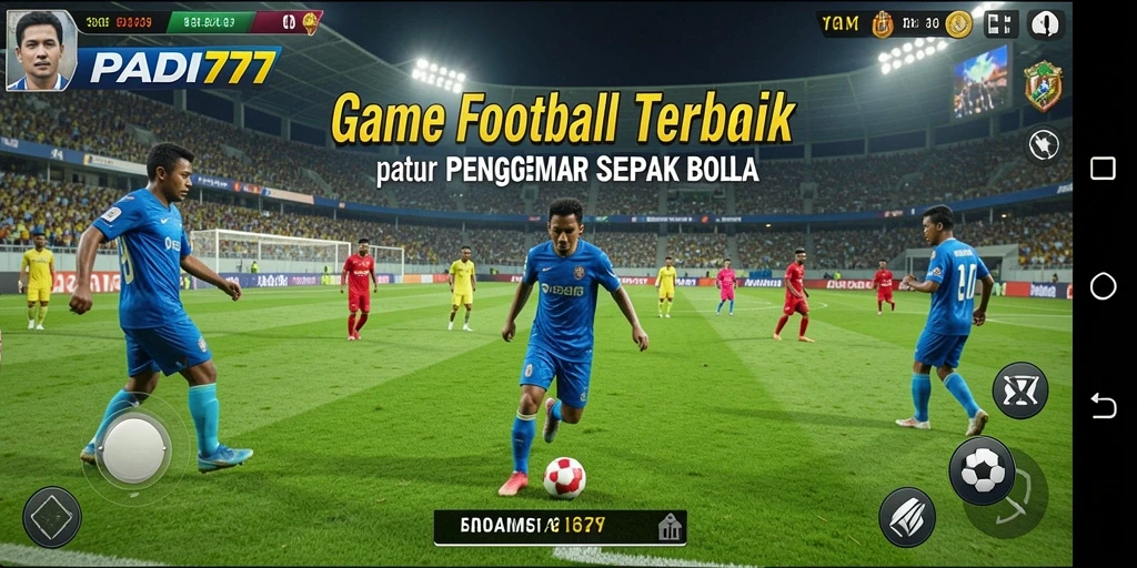 Screenshot PADI777 menampilkan pertandingan seru dalam gameplay Football.