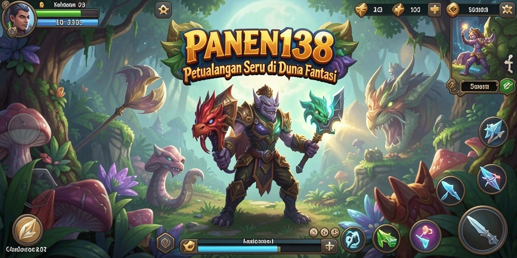 Tangkapan layar gameplay PANEN138 saat menjelajahi dunia petualangan.