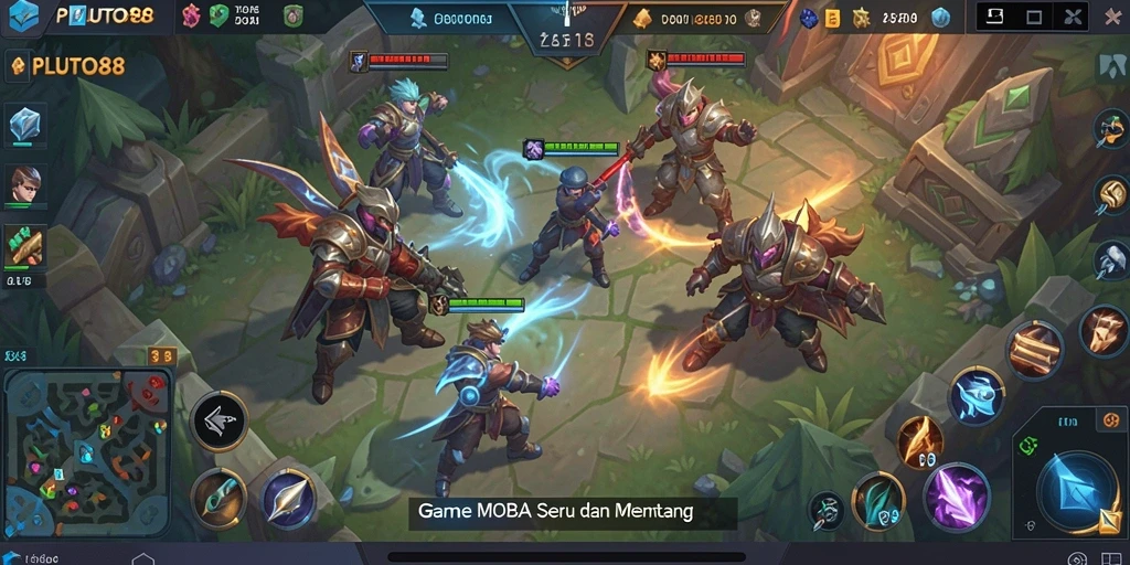 Tampilan dinamis dalam game PLUTO88 yang penuh aksi.