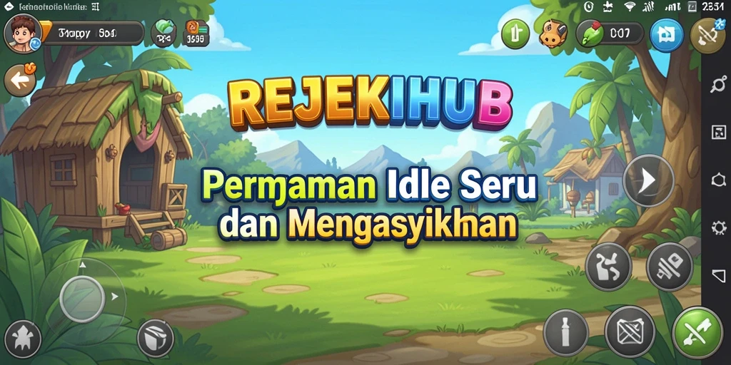 Tampilan gameplay seru di REJEKIHUB dengan pengelolaan sumber daya.