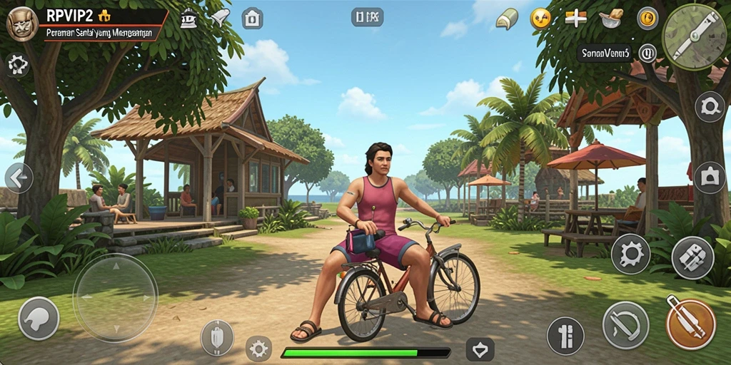 Tampilan gameplay RPVIP2 yang santai dan menghibur.