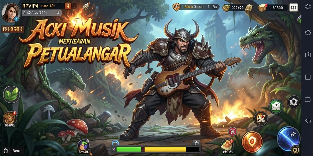Screenshot RPVIP4 menampilkan pertarungan seru penuh aksi.