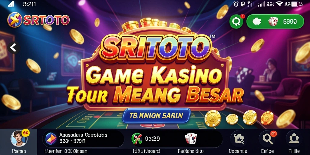 Tampilan permainan kasino yang memukau di SRITOTO.