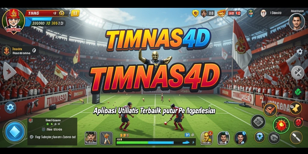 Screenshot TIMNAS4D menunjukkan antarmuka yang ramah pengguna dan fitur-fitur utilitas.