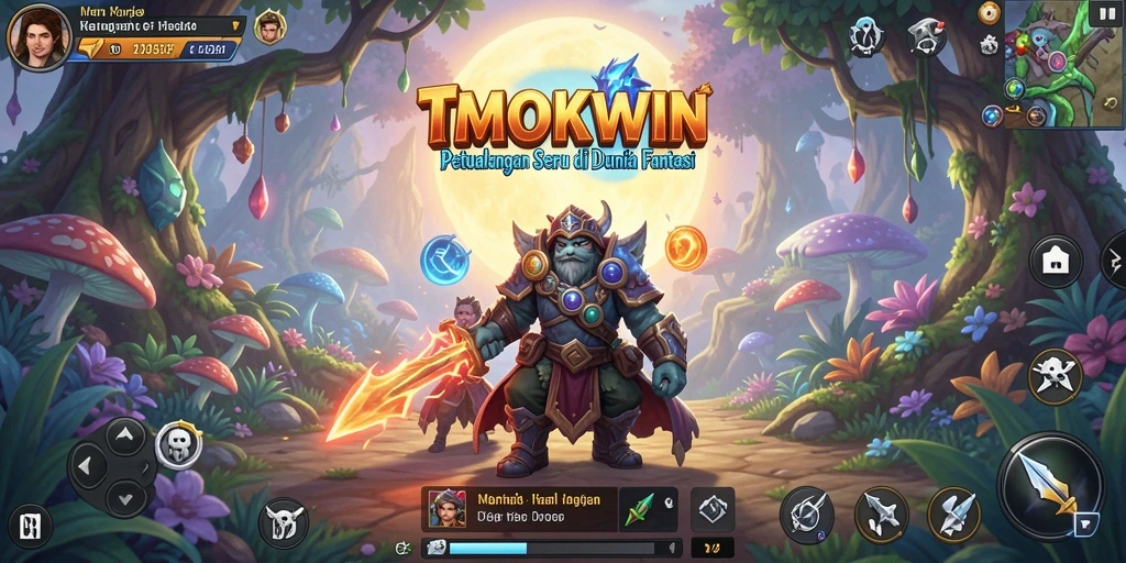 Screenshot gameplay TMOKWIN yang menampilkan aksi petualangan yang seru.