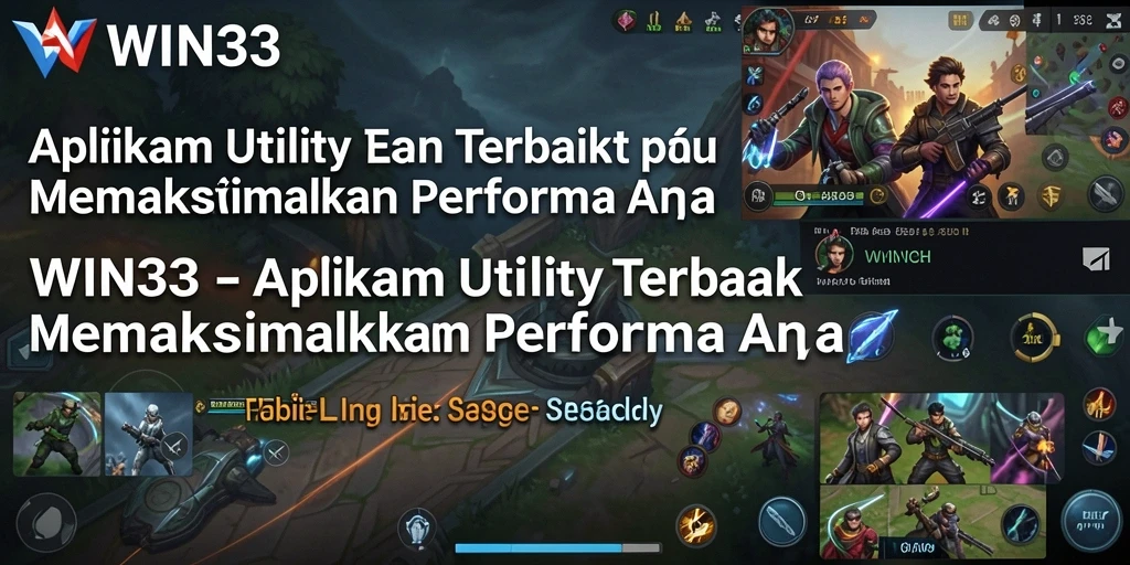 Screenshot utama WIN33 menunjukkan tampilan antarmuka pengguna yang intuitif dan bersih.