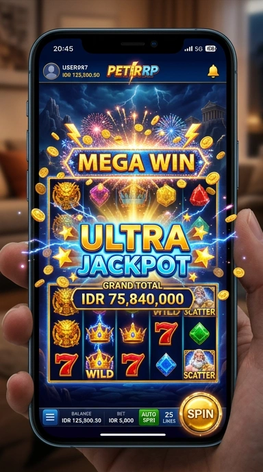 Tampilan utama aplikasi petirrp yang menarik dan mudah digunakan.